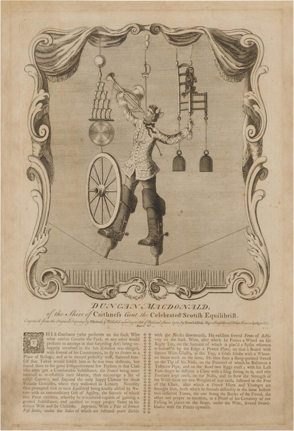 View full screen - View 1 of Lot 432. MacDonald, Duncan | The accomplished slack-wire walker.