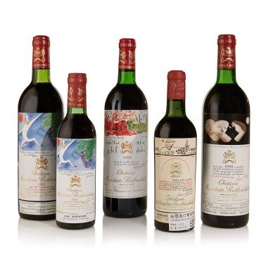 View full screen - View 1 of Lot 57. Château Mouton Rothschild 1982 (7 HB).
