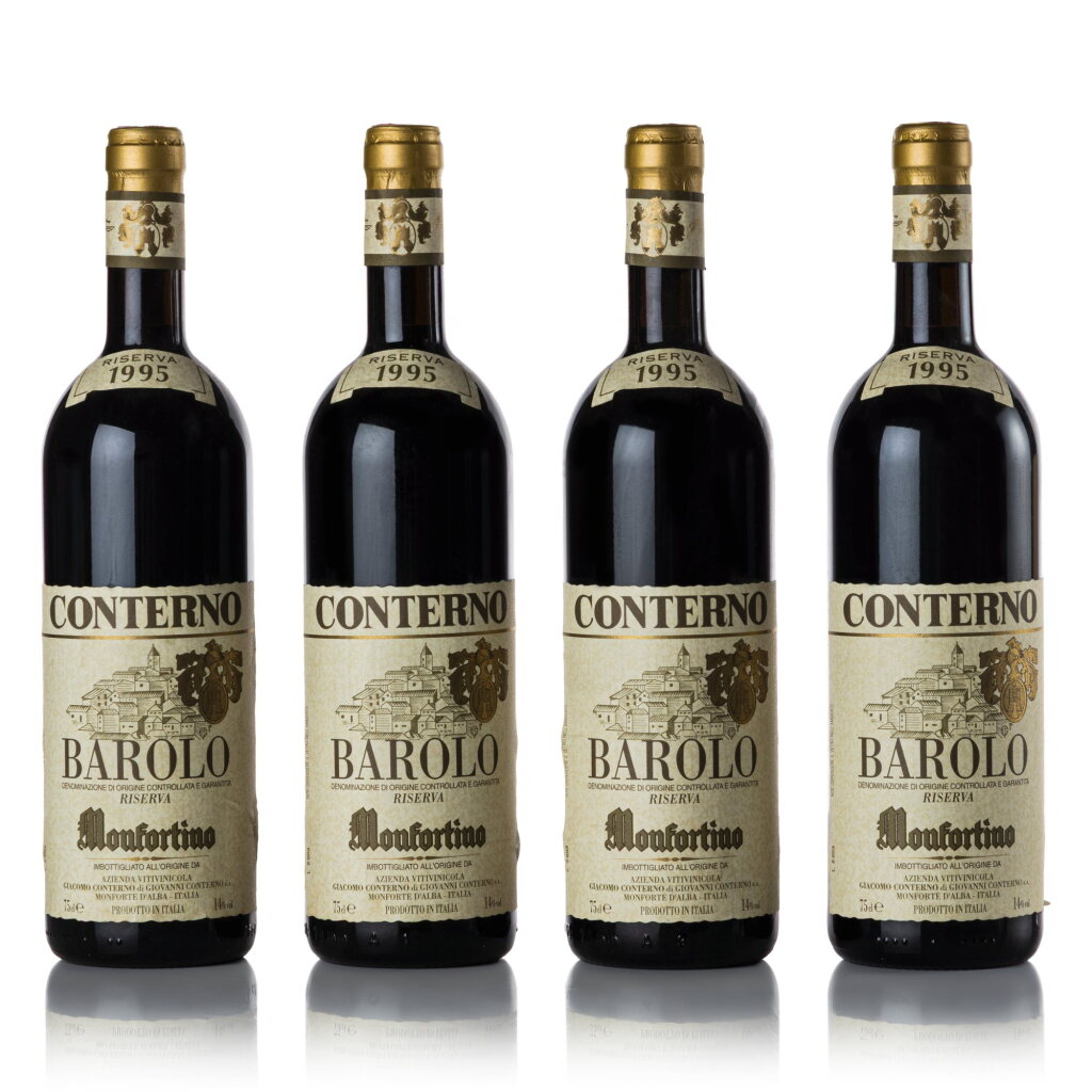 View full screen - View 1 of Lot 426. Barolo Riserva, Monfortino 1995 Giacomo Conterno (4 BT).