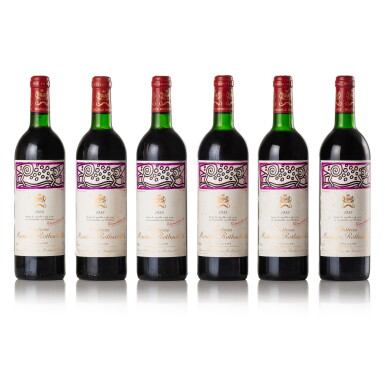View full screen - View 1 of Lot 175. Château Mouton Rothschild 1988 (12 BT).