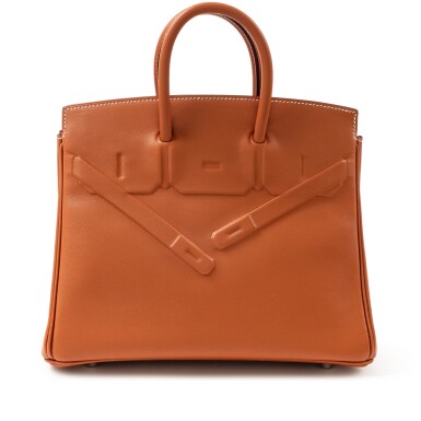 View full screen - View 1 of Lot 324. Limited Edition Gold Swift Shadow Birkin 25, 2022.