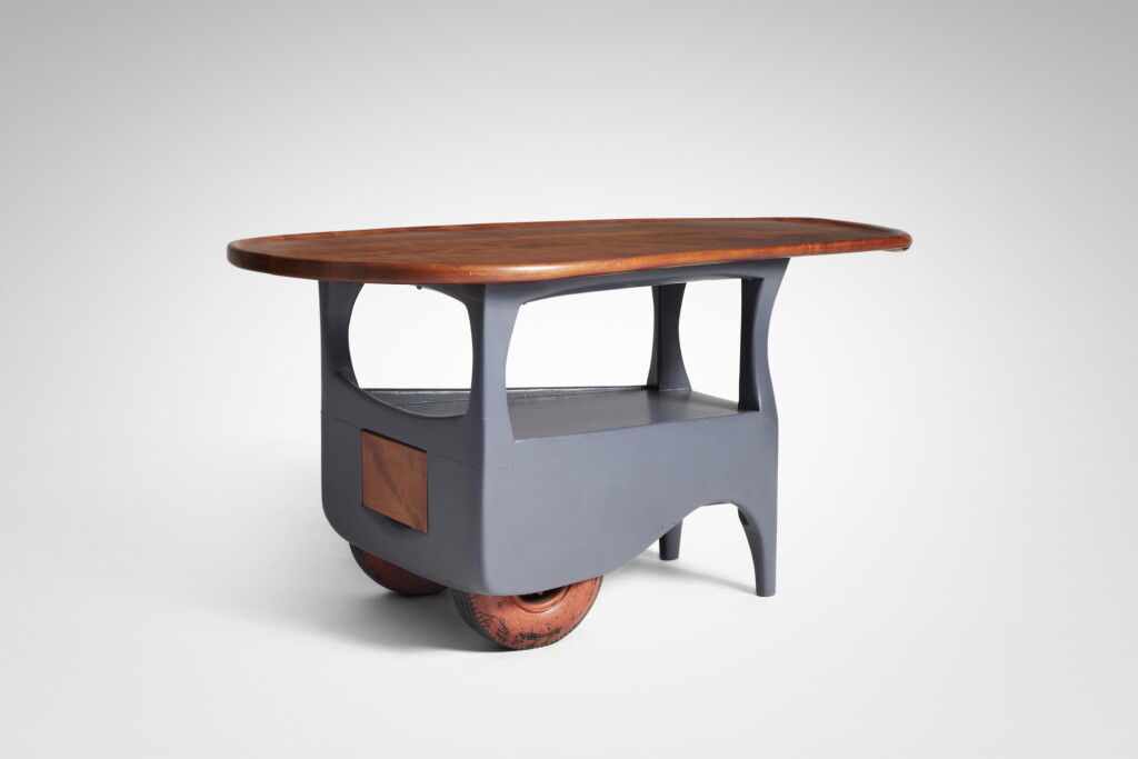 View full screen - View 1 of Lot 518. Unique Bar Cart.