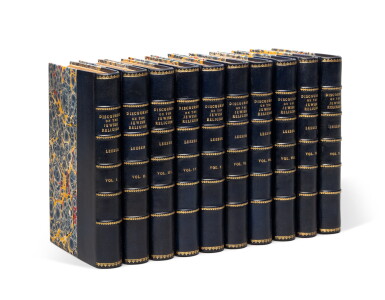 View full screen - View 1 of Lot 35. Discourses on the Jewish Religion, Isaac Leeser, Philadelphia: Sherman & Co., 1867.