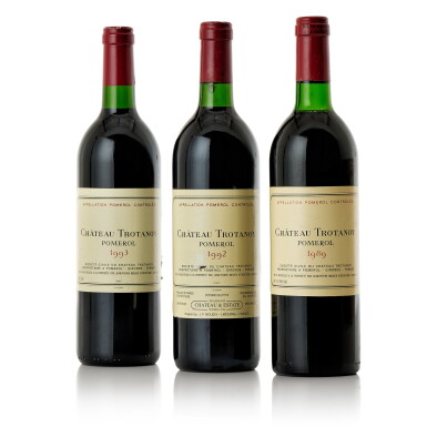 View full screen - View 1 of Lot 8475. Château Trotanoy "Vertical" (3 BT).