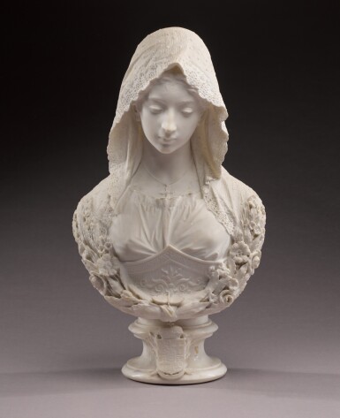 View full screen - View 1 of Lot 361. Bust of Princess Elena Petrovna Demidova Troubetzkoy-Demidoff.