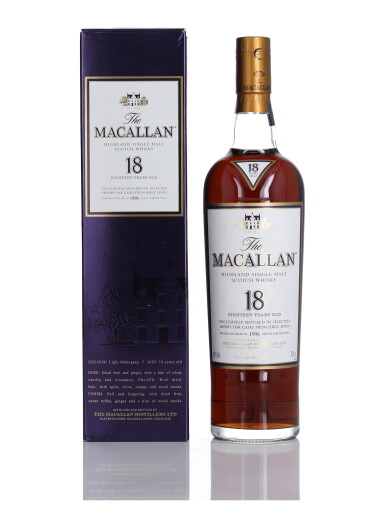 View full screen - View 1 of Lot 24. The Macallan 18 Year Old 43.0 abv 1996 (1 BT 75cl).