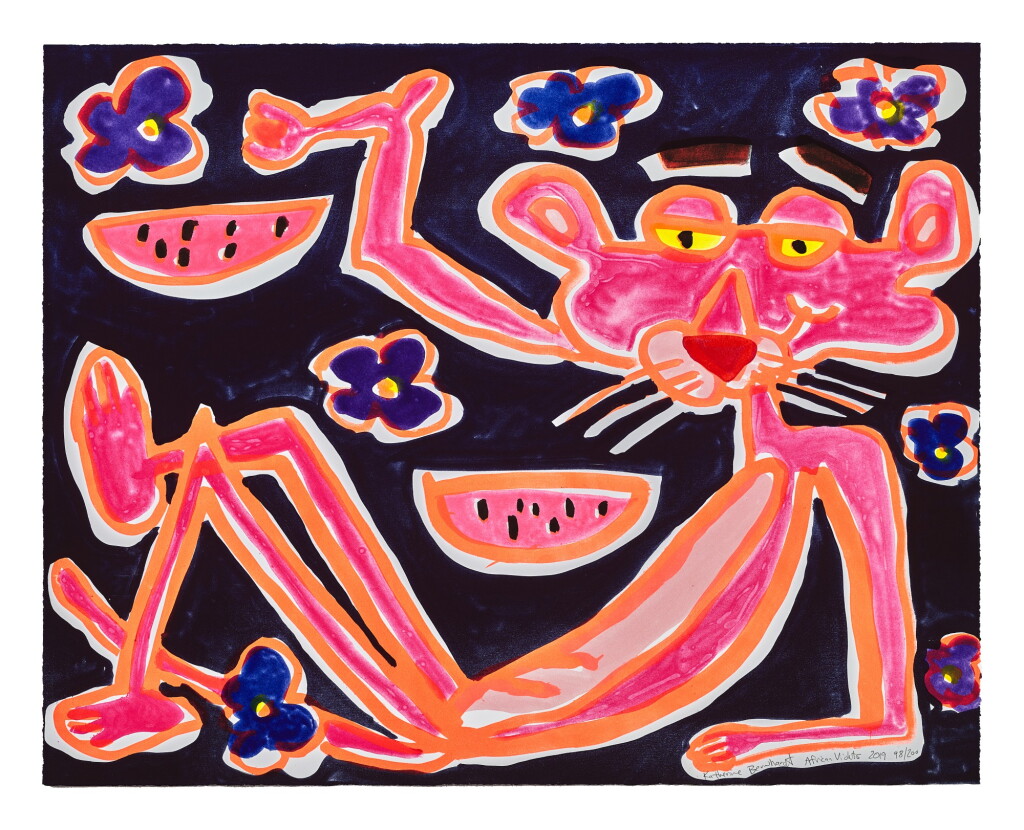 View full screen - View 1 of Lot 22. KATHERINE BERNHARDT 凱薩琳·伯恩哈特 | AFRICAN VIOLETS 非洲紫蘿蘭.