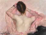 ALPHONSINE DE CHALLIÉ | BEAUTY WITH PINK VEIL