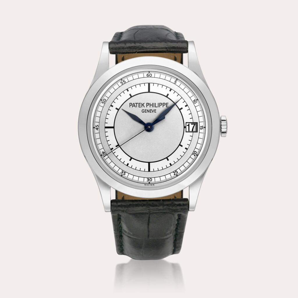View full screen - View 1 of Lot 2202. Calatrava, Reference 5296 | A white gold wristwatch with date, Circa 2006.