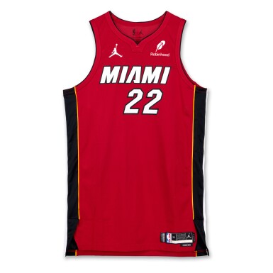 View full screen - View 1 of Lot 122. Jimmy Butler Miami Heat 2024-2025 Emirates NBA Cup Game Worn Statement Edition Jersey .