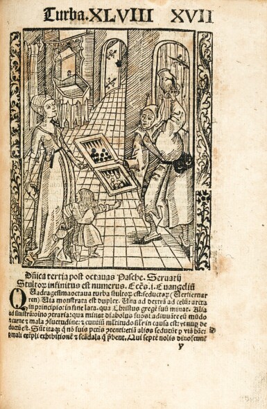 View full screen - View 1 of Lot 194. Geiler von Kaisersburg, Navicula, Strassburg, 1511, contemporary half calf over wooden boards.