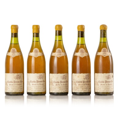 View full screen - View 1 of Lot 518. Chablis, Montée de Tonnerre 1986 Domaine Raveneau (5 BT).