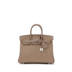 Etoupe Swift Birkin 25 Palladium Hardware, 2020