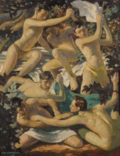 View full screen - View 1 of Lot 502. Boys Playing.