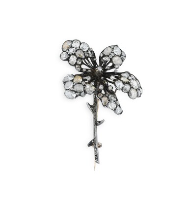 View full screen - View 1 of Lot 3. BROCHE DIAMANTS | DIAMOND BROOCH.