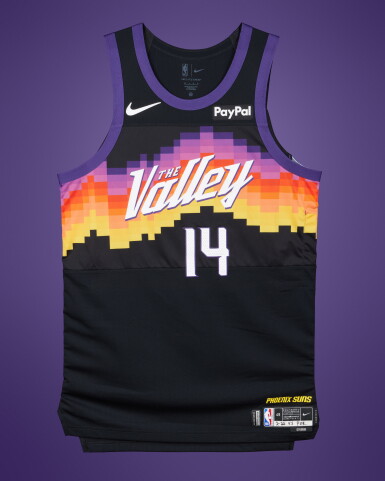 View full screen - View 1 of Lot 63. Koby Brea Phoenix Suns 2025-2026 Game Issued City Edition Jersey | Probable Wear.