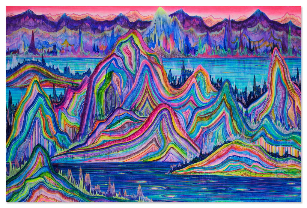 View full screen - View 1 of Lot 1113. Huang Yuxing 黃宇興 | Mountain Bathed Under Golden Sun 日照金山.