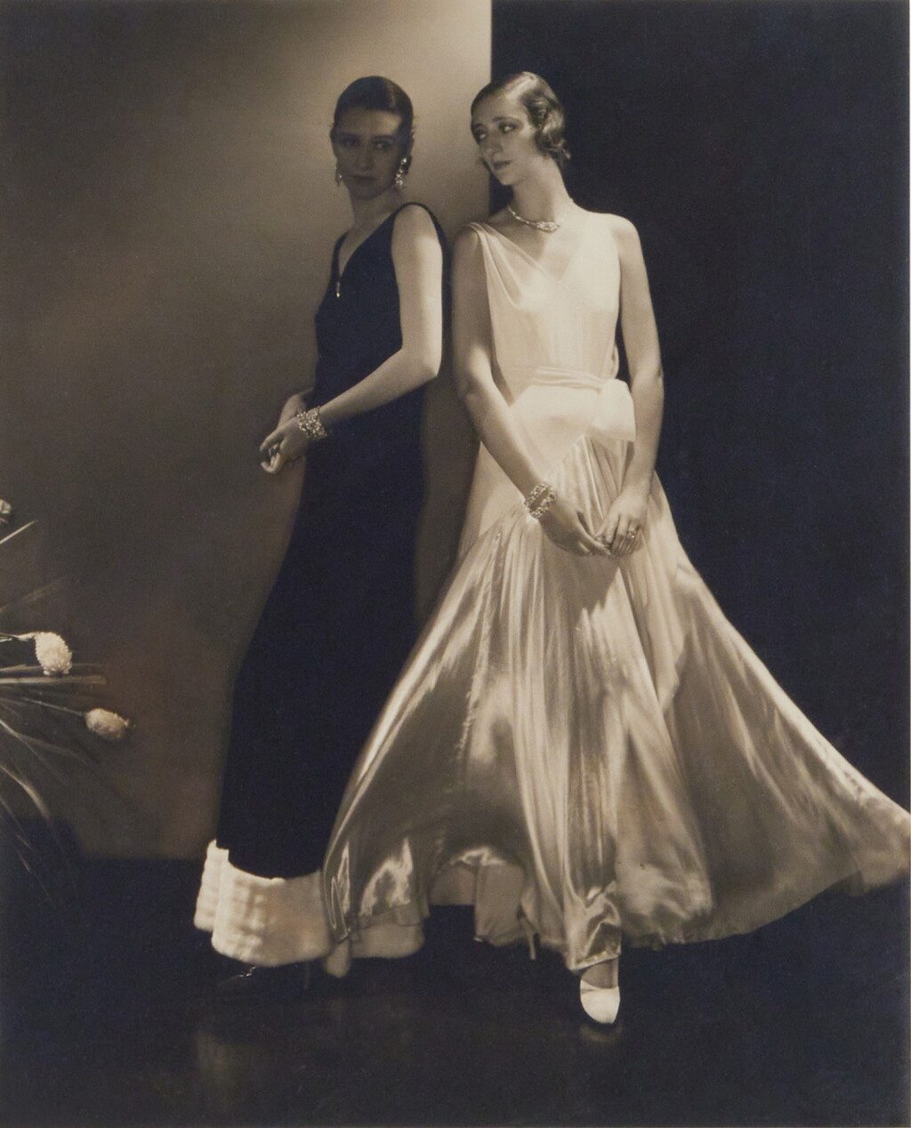 View full screen - View 1 of Lot 130. Bergdorf-Goodman Models in Vionnet (Marion Morehouse and an unidentified model).