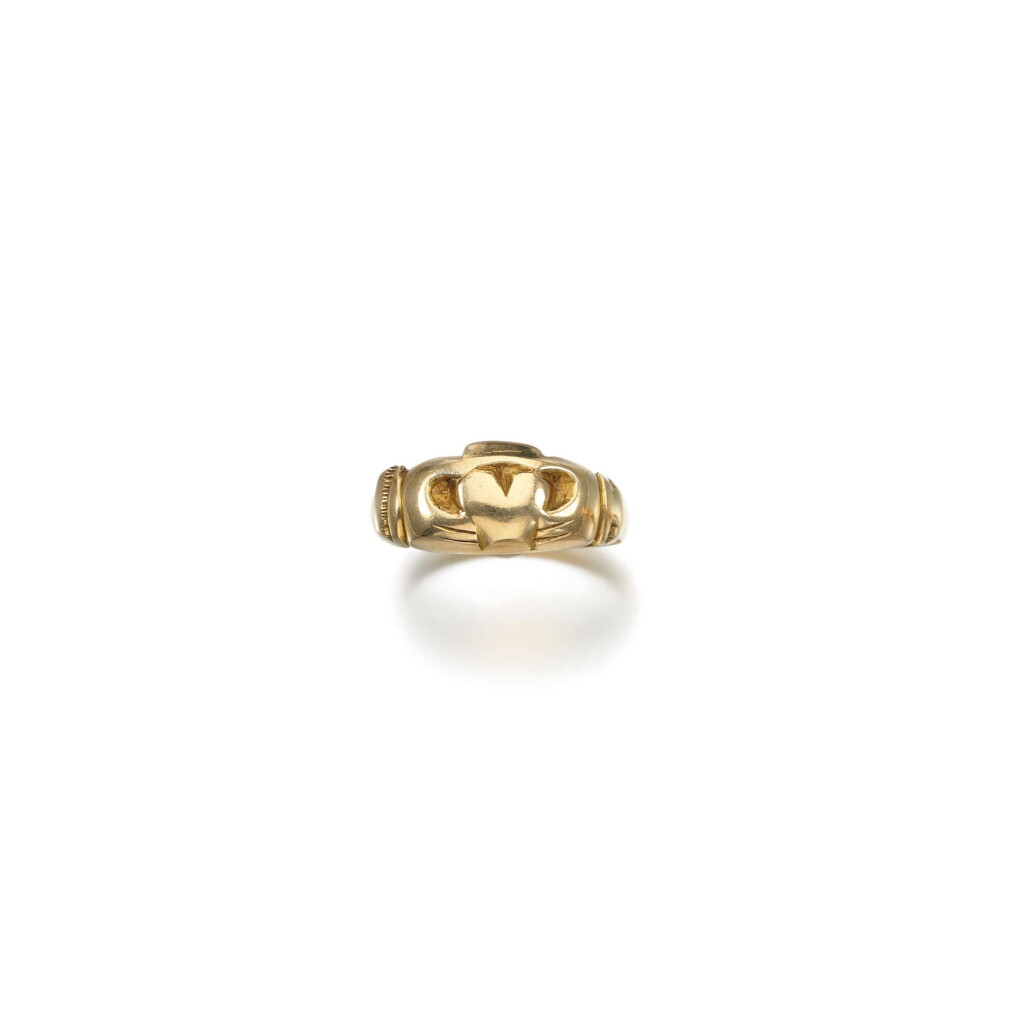 View full screen - View 1 of Lot 198. CLADDAGH RING, AUSTIN FRENCH, GALWAY, CIRCA 1785.