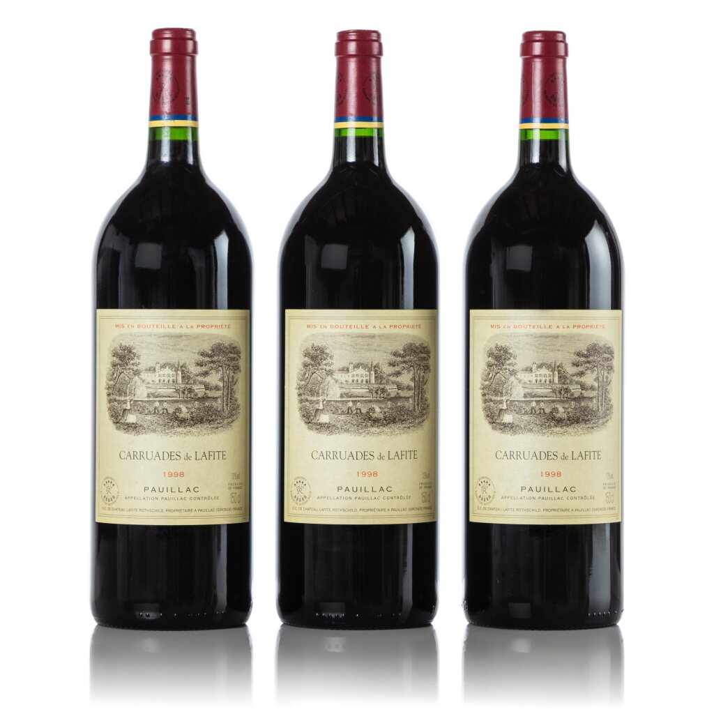 View full screen - View 1 of Lot 3310. Carruades de Lafite 1998 (6 MAG).