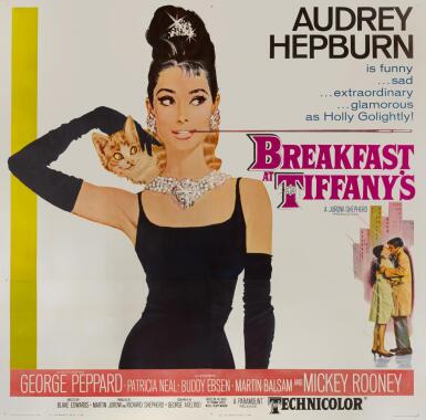 View full screen - View 1 of Lot 41. BREAKFAST AT TIFFANY'S (1961) POSTER, US.