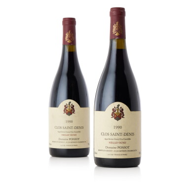 View full screen - View 1 of Lot 5504. Clos St. Denis, Vieilles Vignes 1990 Domaine Ponsot (11 BT).