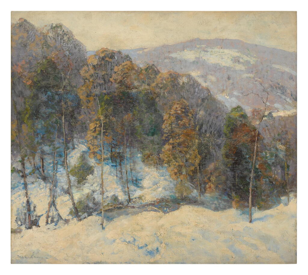 View full screen - View 1 of Lot 102. HENRY HOBART NICHOLS | NEW HAMPSHIRE WINTER.