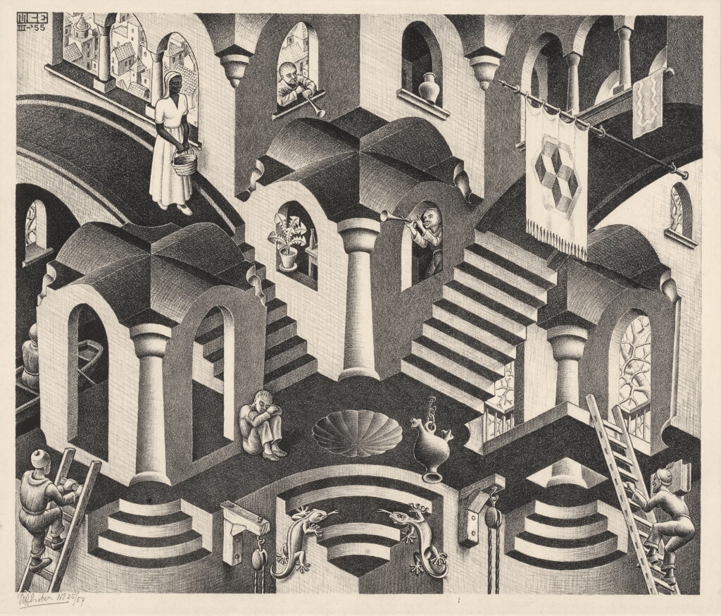 View full screen - View 1 of Lot 128. Convex and Concave (Bool 399).