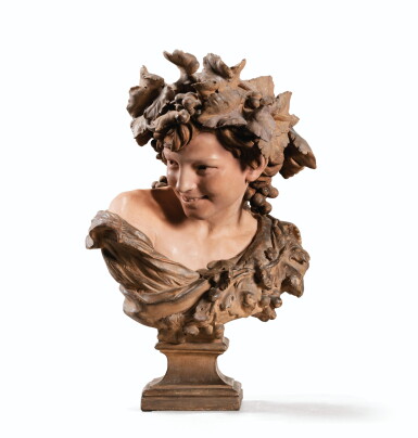 View full screen - View 1 of Lot 124. JEAN-BAPTISTE CARPEAUX | LE RIEUR AUX PAMPRES.
