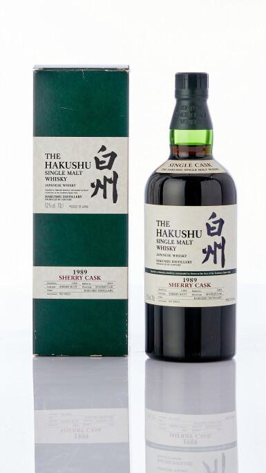 View full screen - View 1 of Lot 6236. 白州 Hakushu Sherry Cask #9O 50021 62.0 abv 1989 (1 BT70).