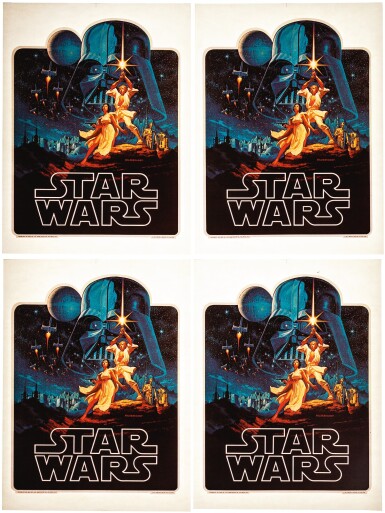 View full screen - View 1 of Lot 32. STAR WARS, 4 IRON-ON T-SHIRT STICKERS, THE HILDEBRANDT BROTHERS, 1977.