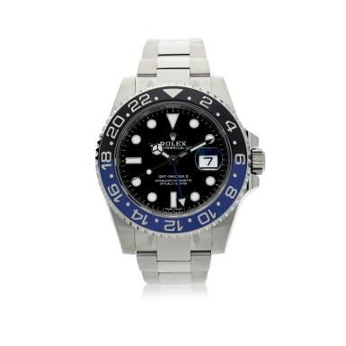 View full screen - View 1 of Lot 101. ROLEX | REFERENCE 116710 GMT-MASTER II 'BATMAN' A STAINLESS STEEL AUTOMATIC DUAL TIME WRISTWATCH WITH DATE AND BRACELET, CIRCA 2018.
