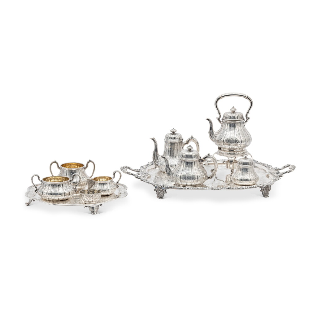 View full screen - View 1 of Lot 44. An Assembled Extensive Victorian and Later Silver Tea and Coffee Set, London, 1850-1928.