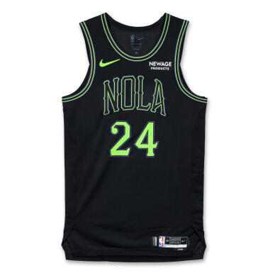 View full screen - View 1 of Lot 33. Jordan Hawkins New Orleans Pelicans 2025-2026 Game Worn City Edition Jersey .