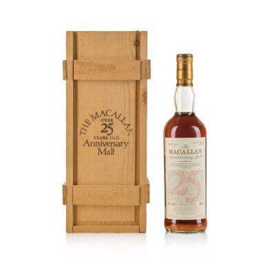 View full screen - View 1 of Lot 1. The Macallan 25 Year Old Anniversary Malt 43.0 abv 1969 (1 BT 70cl).