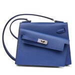 Limited Edition Bleu Saphir Epsom Kelly en Désordre 20 Sellier Palladium Hardware, 2024