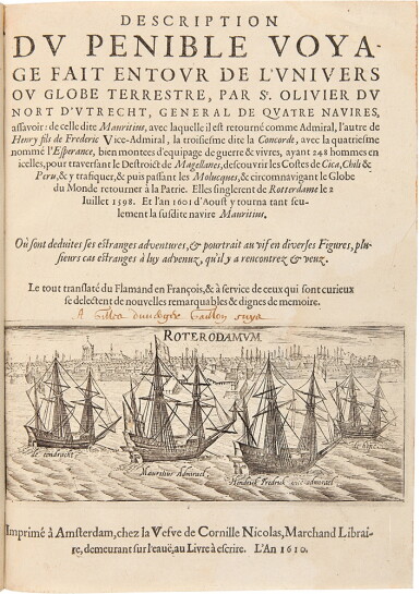 View full screen - View 1 of Lot 1070. Noort, Olivier van | Description du Penible Voyage Fait.