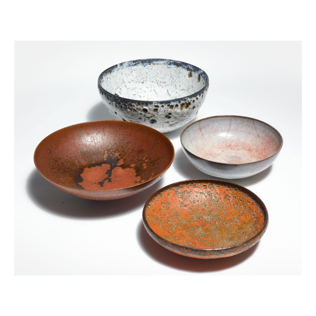 View full screen - View 1 of Lot 264. GERTRUDE AND OTTO NATZLER | FOUR BOWLS.