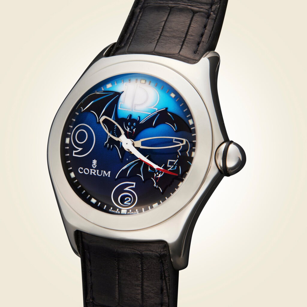 View full screen - View 1 of Lot 306. Reference 82.150.20 Bubble 'Bats' | A limited edition stainless steel automatic wristwatch with date, Circa 2005.