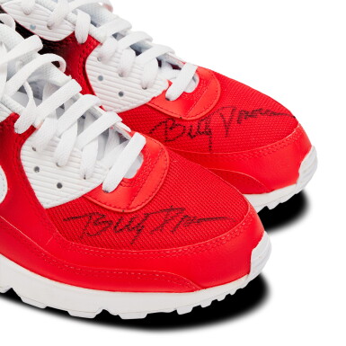 View full screen - View 1 of Lot 70. Billy Donovan Chicago Bulls 2025-2026 Game Worn and Signed Custom Air Max 90s | To The Max Foundation | Matched to 2 Games.