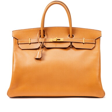 View full screen - View 1 of Lot 728. Naturel Ardennes Birkin 40 Gold Hardware, 1994.