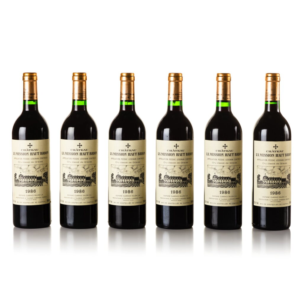 View full screen - View 1 of Lot 221. Château La Mission Haut-Brion 1986 (12 BT).