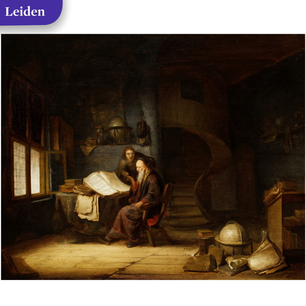 View full screen - View 1 of Lot 67. A scholar in his study.