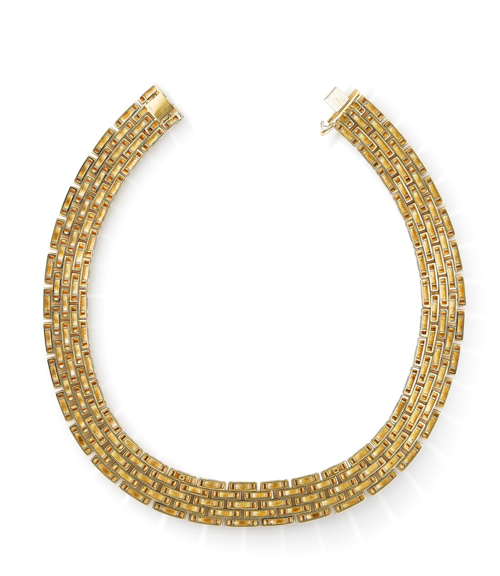 Voir en plein écran - Voir 1 du lot 138. Collier or, "Maillon Panthère" | Gold necklace, 'Maillon Panthère'.