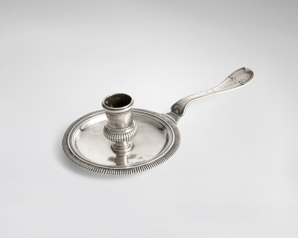 View full screen - View 1 of Lot 524. A Louis XIV Silver Chamberstick, Ladoyreau, Province, Early 18th Century.