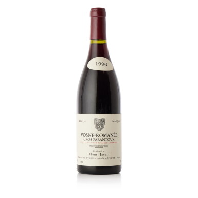 View full screen - View 1 of Lot 5696. Vosne Romanée, Cros Parantoux 1996 Henri Jayer (1 BT).