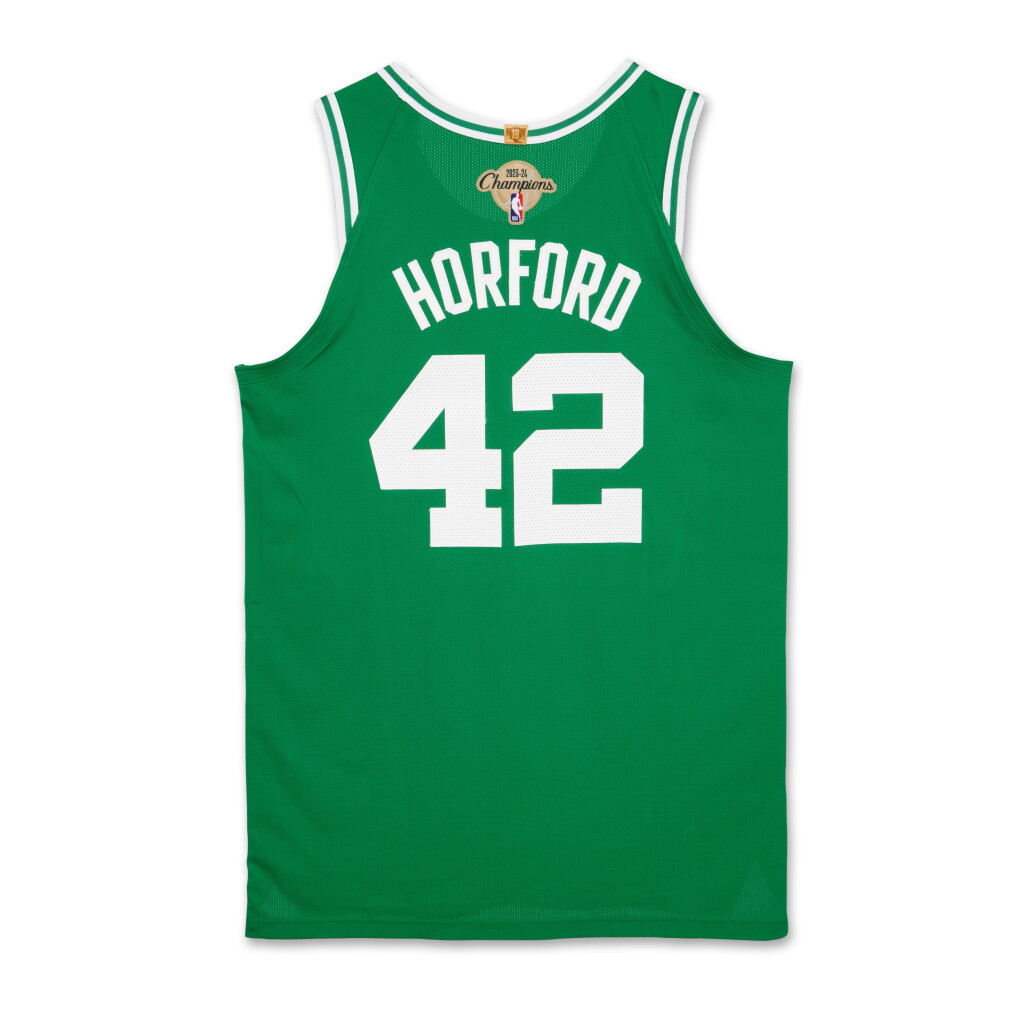 Voir en plein écran - Voir 1 du lot 30. Al Horford Boston Celtics 2024-2025 Kia NBA Tip-Off Game Worn Icon Edition Jersey.