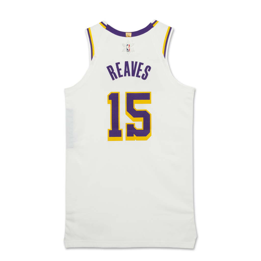 View full screen - View 1 of Lot 24. Austin Reaves ‘Christmas Day’ Los Angeles Lakers 2024-2025 Game Worn Association Edition Jersey | Triple-Double.