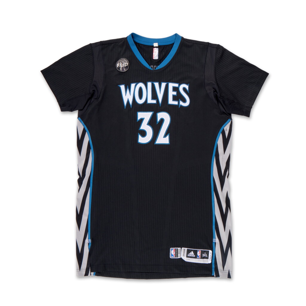 View full screen - View 1 of Lot 18. Karl-Anthony Towns Rookie Minnesota Timberwolves 2015-2016 Game Worn Jersey | Matched to 7 Games.