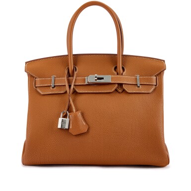 View full screen - View 1 of Lot 9635. Important Private Collection: Gold Togo Birkin 30 Palladium Hardware, 2007.